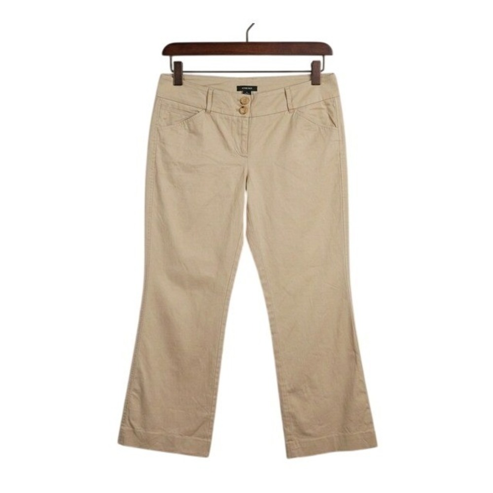 Khaki Dress Pants Tan Bootcut Trousers size 10 Office Preppy Business Casual